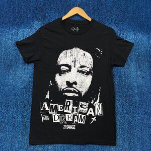21 Savage American Dream Album Art Ransom Note Hip Hop Tee M